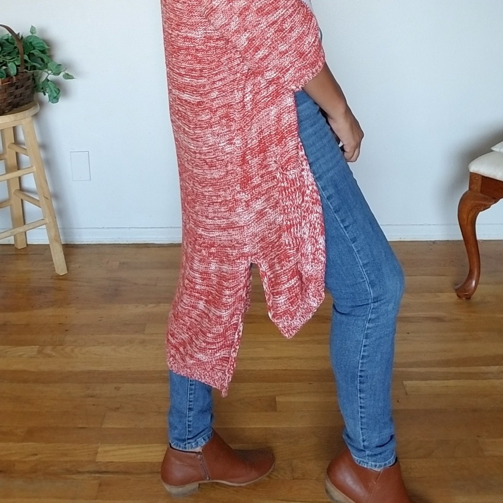EARTHLY PLEASURES RUSTY MARLED CARDIGAN - Picture 5 of 8